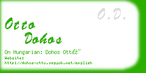 otto dohos business card